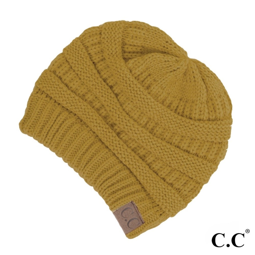 CC Winter Beanie Authentic Hat - Mustard